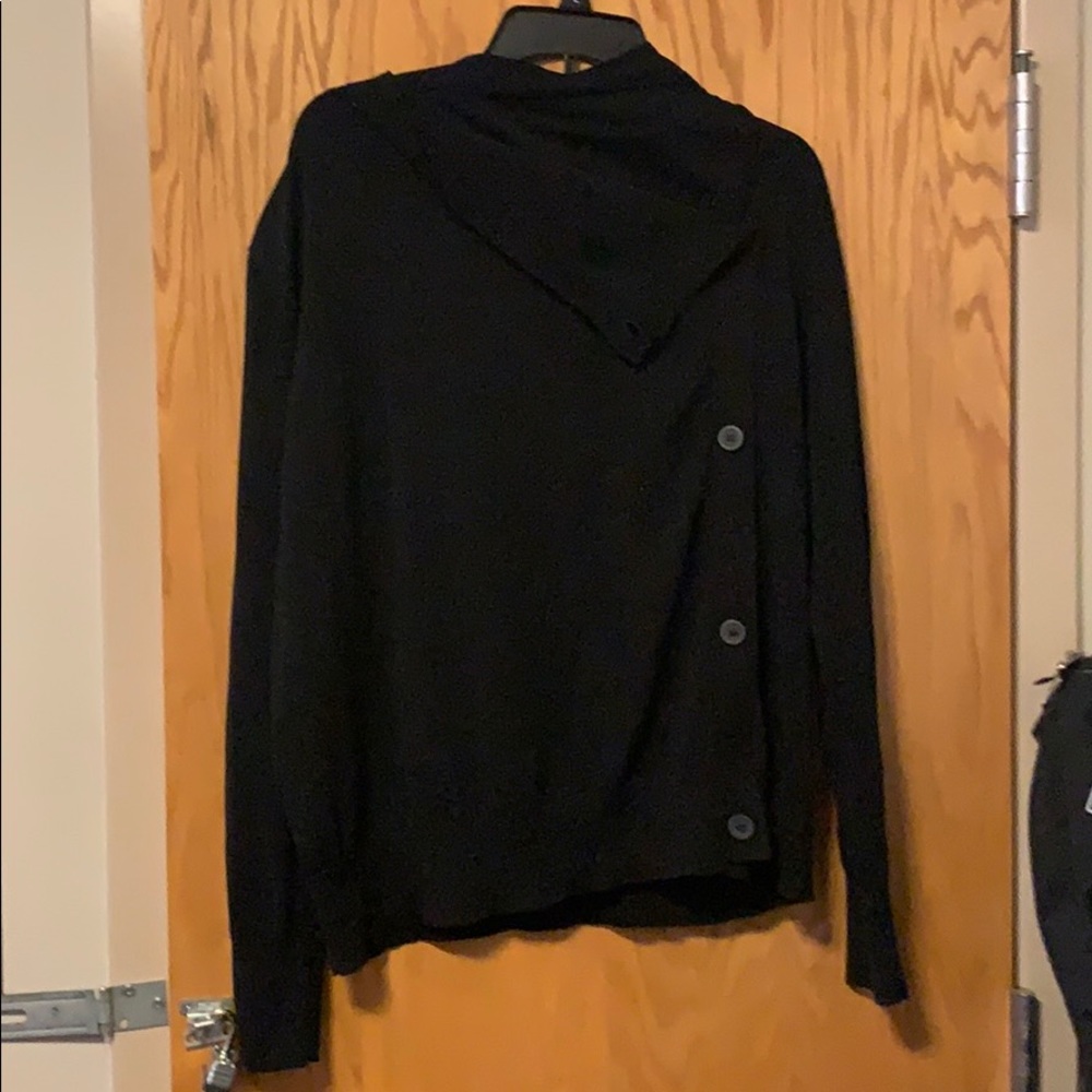 Cos black side line sweater